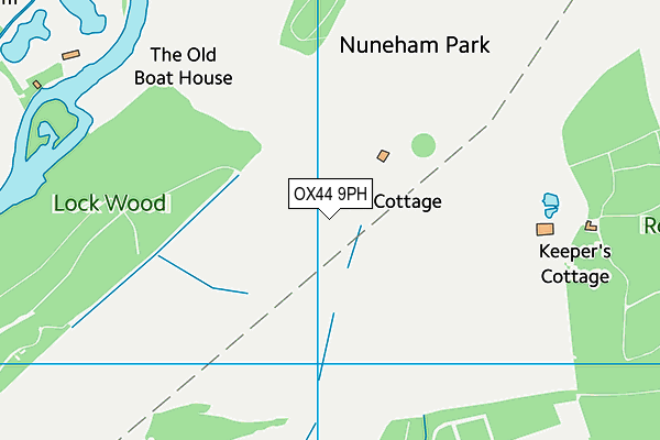 OX44 9PH map - OS VectorMap District (Ordnance Survey)