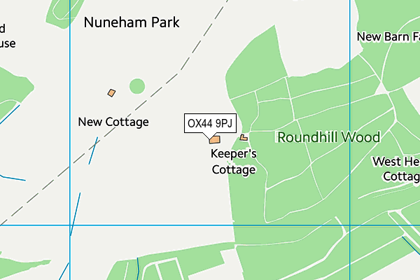 OX44 9PJ map - OS VectorMap District (Ordnance Survey)