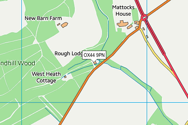 OX44 9PN map - OS VectorMap District (Ordnance Survey)