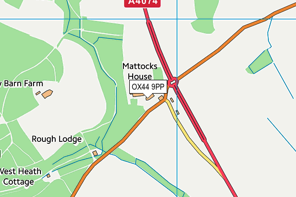 OX44 9PP map - OS VectorMap District (Ordnance Survey)