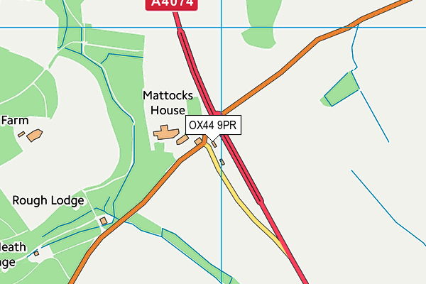 OX44 9PR map - OS VectorMap District (Ordnance Survey)
