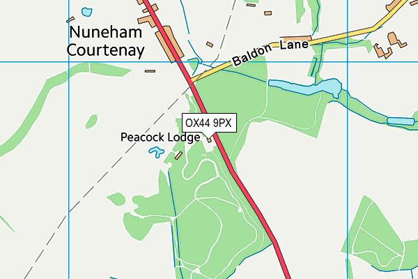 OX44 9PX map - OS VectorMap District (Ordnance Survey)