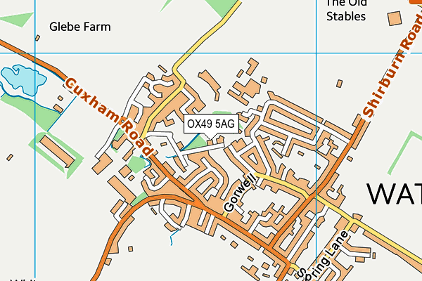 OX49 5AG map - OS VectorMap District (Ordnance Survey)