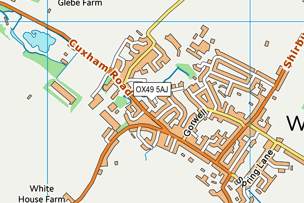 OX49 5AJ map - OS VectorMap District (Ordnance Survey)