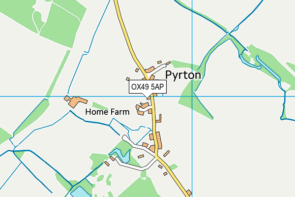 OX49 5AP map - OS VectorMap District (Ordnance Survey)