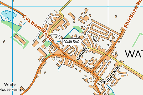 OX49 5AQ map - OS VectorMap District (Ordnance Survey)