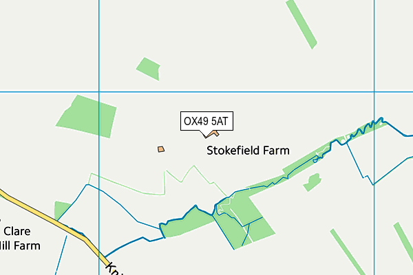 OX49 5AT map - OS VectorMap District (Ordnance Survey)