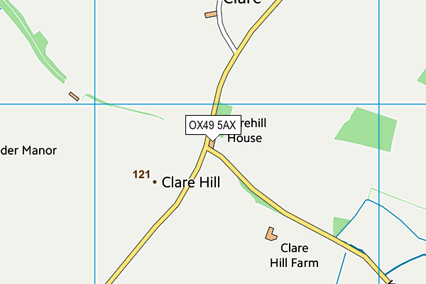 OX49 5AX map - OS VectorMap District (Ordnance Survey)