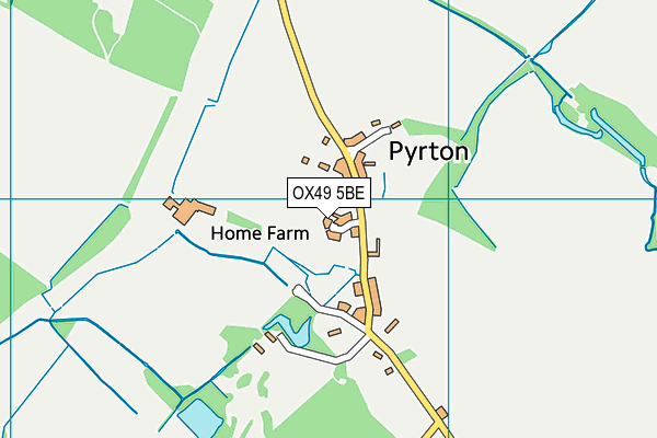 OX49 5BE map - OS VectorMap District (Ordnance Survey)