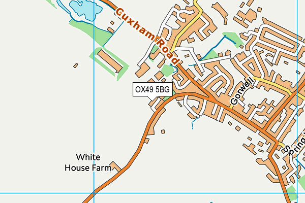 OX49 5BG map - OS VectorMap District (Ordnance Survey)