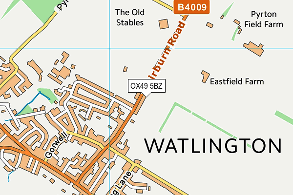 Watlington Sports Club map (OX49 5BZ) - OS VectorMap District (Ordnance Survey)