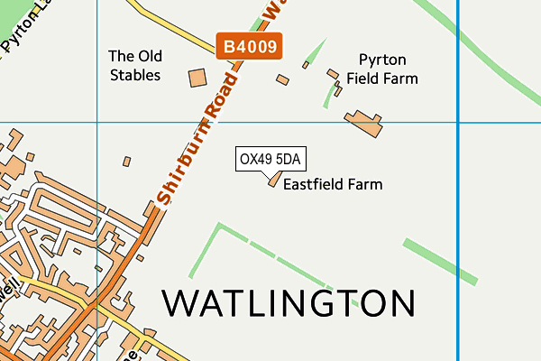 OX49 5DA map - OS VectorMap District (Ordnance Survey)