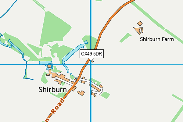 OX49 5DR map - OS VectorMap District (Ordnance Survey)