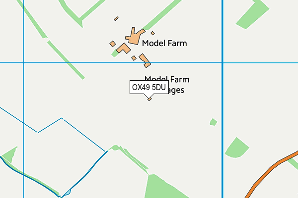 OX49 5DU map - OS VectorMap District (Ordnance Survey)