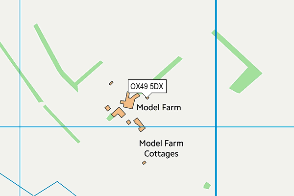 OX49 5DX map - OS VectorMap District (Ordnance Survey)