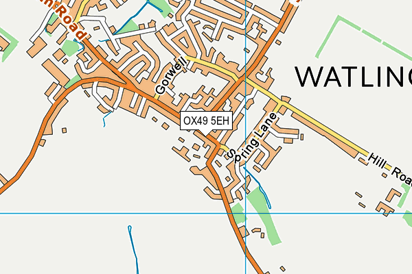 OX49 5EH map - OS VectorMap District (Ordnance Survey)