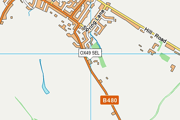OX49 5EL map - OS VectorMap District (Ordnance Survey)