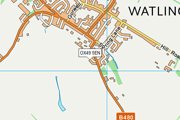 OX49 5EN map - OS VectorMap District (Ordnance Survey)