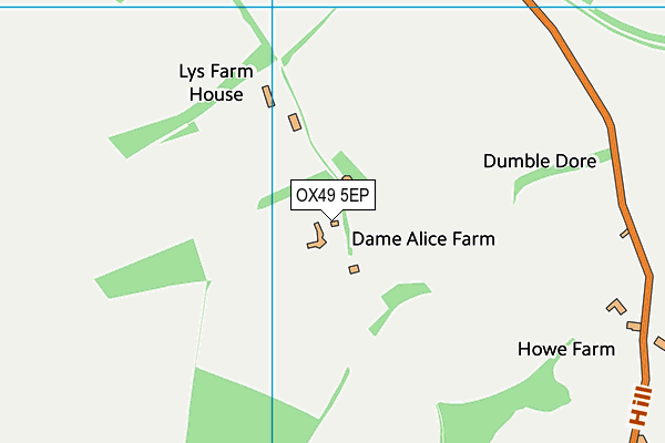 OX49 5EP map - OS VectorMap District (Ordnance Survey)