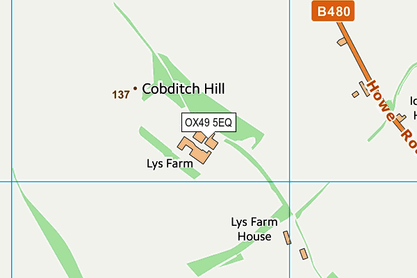 OX49 5EQ map - OS VectorMap District (Ordnance Survey)