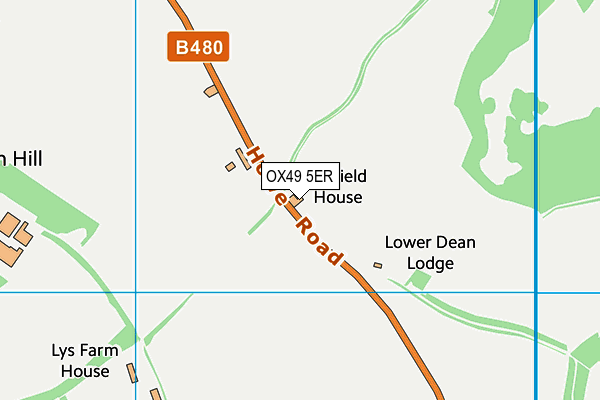 OX49 5ER map - OS VectorMap District (Ordnance Survey)