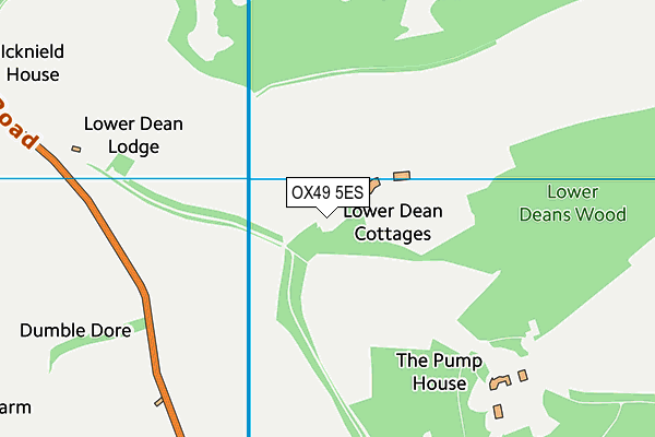 OX49 5ES map - OS VectorMap District (Ordnance Survey)