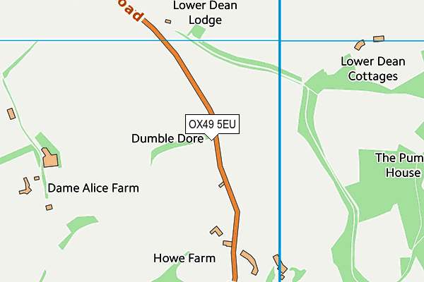 OX49 5EU map - OS VectorMap District (Ordnance Survey)