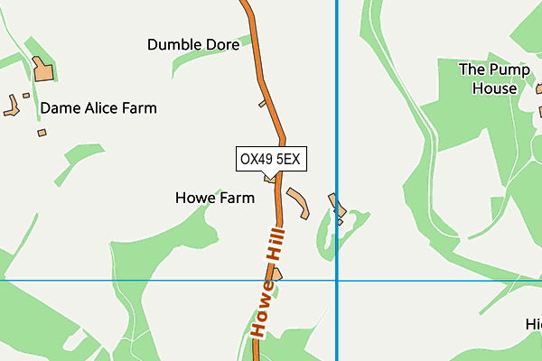 OX49 5EX map - OS VectorMap District (Ordnance Survey)