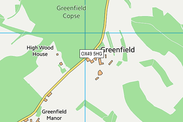 OX49 5HG map - OS VectorMap District (Ordnance Survey)