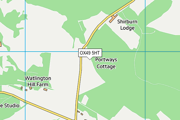 OX49 5HT map - OS VectorMap District (Ordnance Survey)