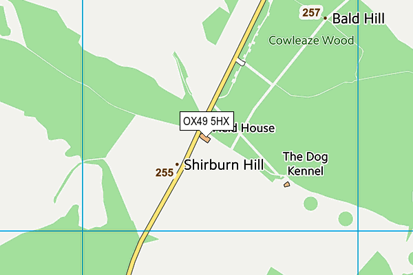 OX49 5HX map - OS VectorMap District (Ordnance Survey)