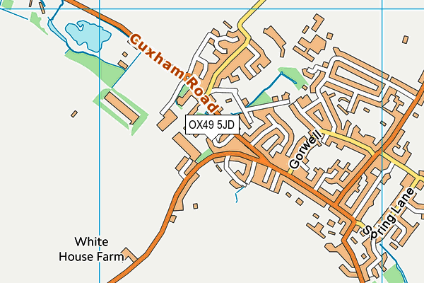 OX49 5JD map - OS VectorMap District (Ordnance Survey)