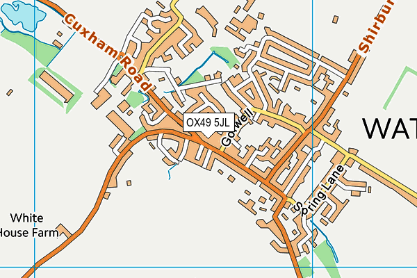OX49 5JL map - OS VectorMap District (Ordnance Survey)