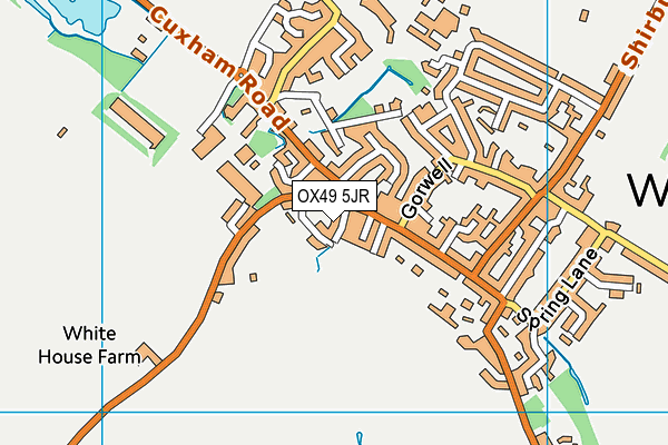 OX49 5JR map - OS VectorMap District (Ordnance Survey)