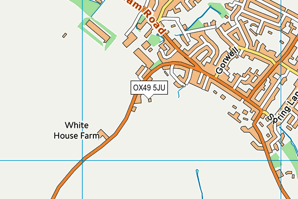 OX49 5JU map - OS VectorMap District (Ordnance Survey)