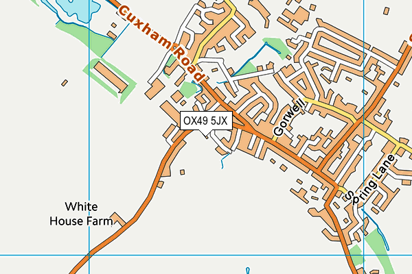 OX49 5JX map - OS VectorMap District (Ordnance Survey)