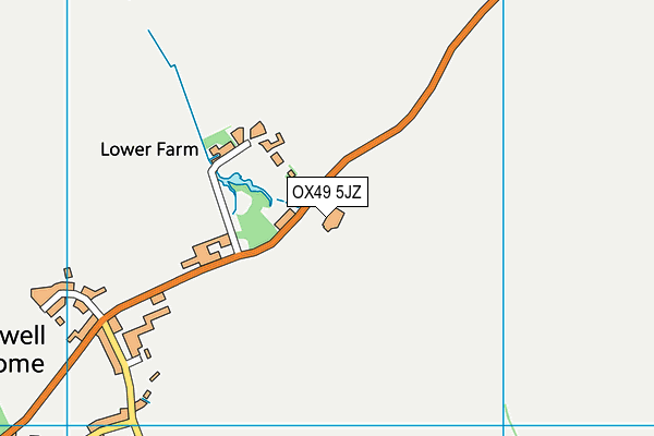 OX49 5JZ map - OS VectorMap District (Ordnance Survey)