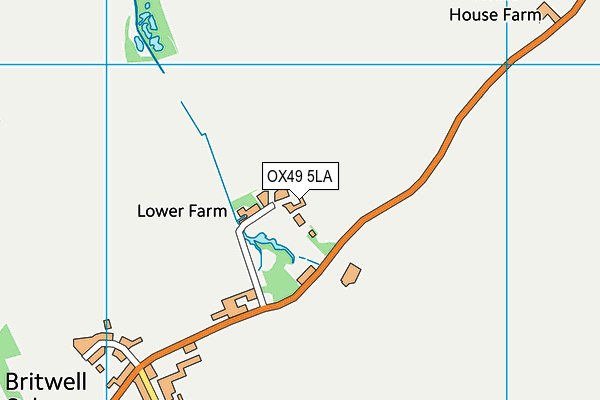 OX49 5LA map - OS VectorMap District (Ordnance Survey)