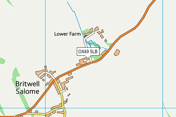 OX49 5LB map - OS VectorMap District (Ordnance Survey)