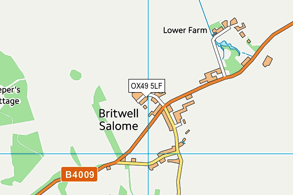 OX49 5LF map - OS VectorMap District (Ordnance Survey)