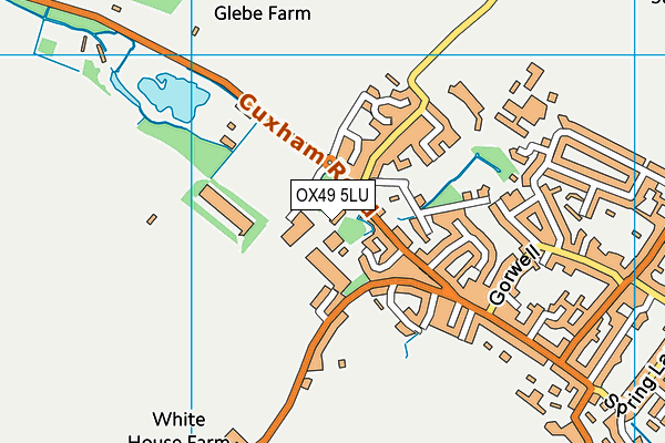 OX49 5LU map - OS VectorMap District (Ordnance Survey)