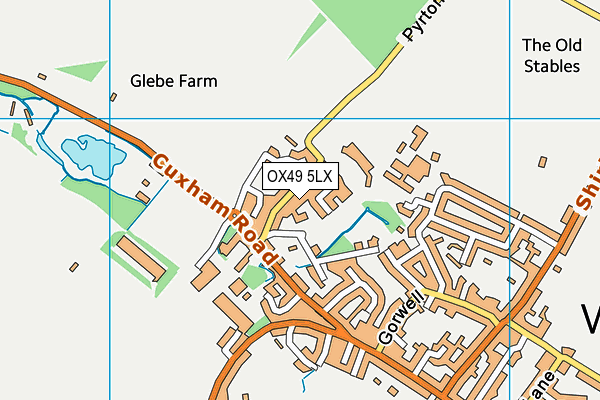 OX49 5LX map - OS VectorMap District (Ordnance Survey)