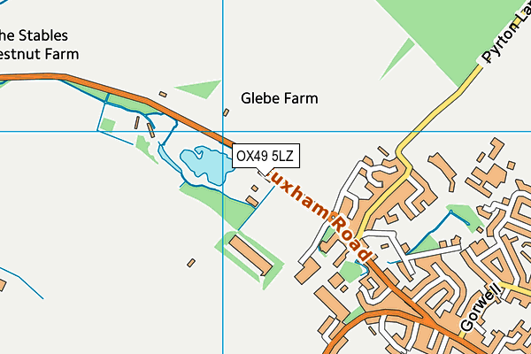 OX49 5LZ map - OS VectorMap District (Ordnance Survey)