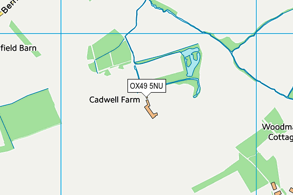 OX49 5NU map - OS VectorMap District (Ordnance Survey)