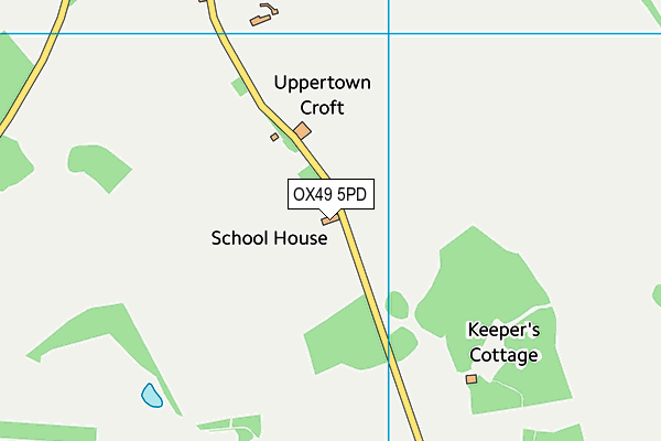 OX49 5PD map - OS VectorMap District (Ordnance Survey)