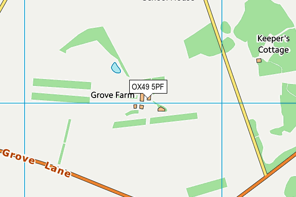 OX49 5PF map - OS VectorMap District (Ordnance Survey)