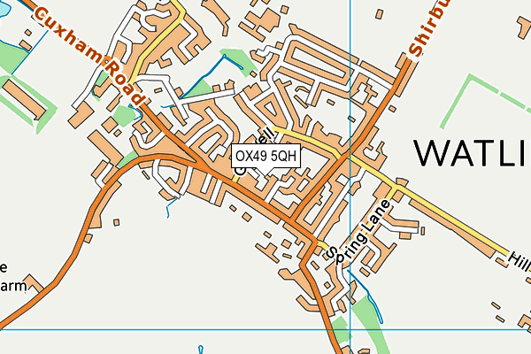 OX49 5QH map - OS VectorMap District (Ordnance Survey)