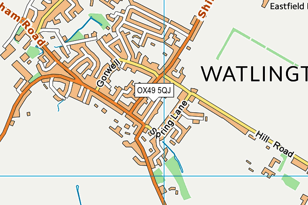 OX49 5QJ map - OS VectorMap District (Ordnance Survey)