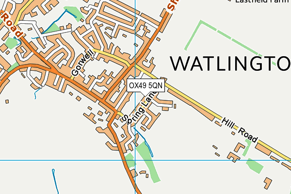 OX49 5QN map - OS VectorMap District (Ordnance Survey)