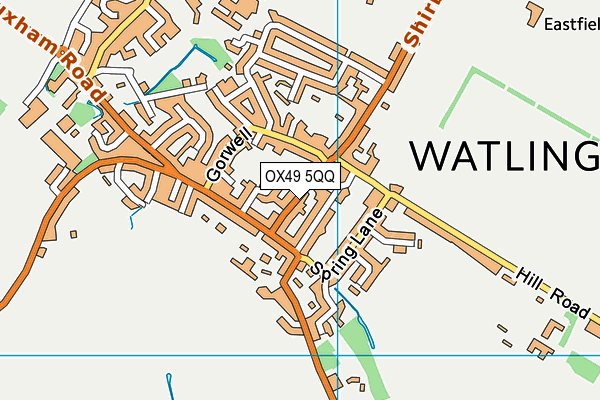 OX49 5QQ map - OS VectorMap District (Ordnance Survey)